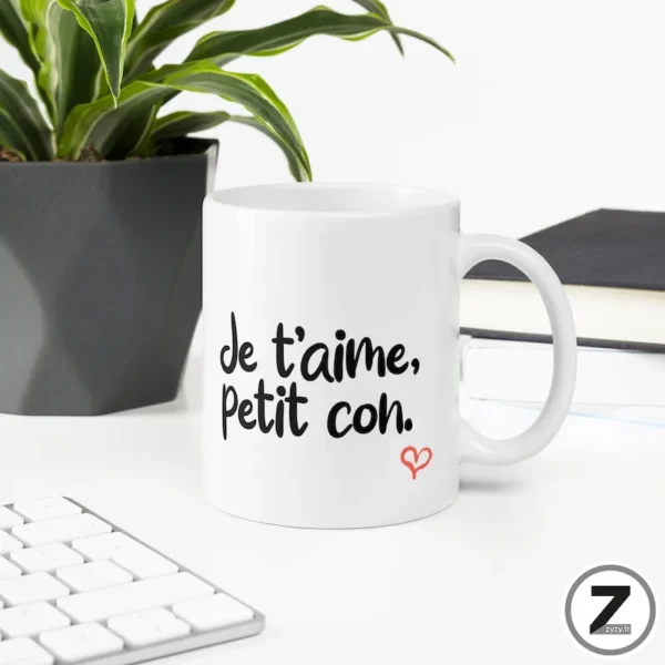 mug humour JE T'AIME PETIT CON – Image 4