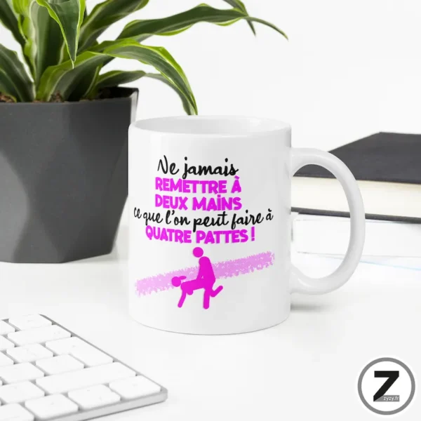 mug humour QUATRE PATTES – Image 4