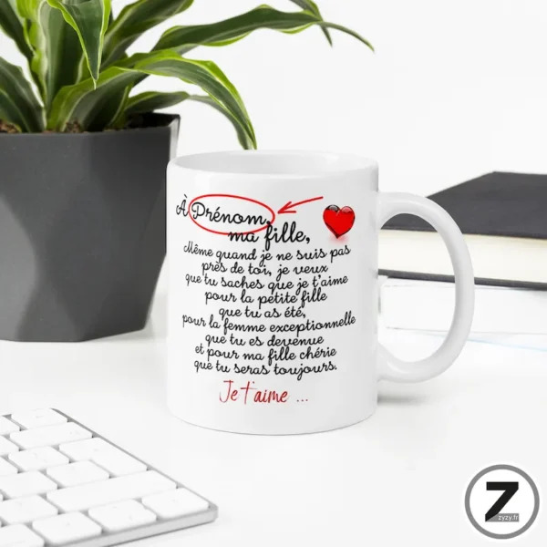 mug personnalisable À MA FILLE – Image 6
